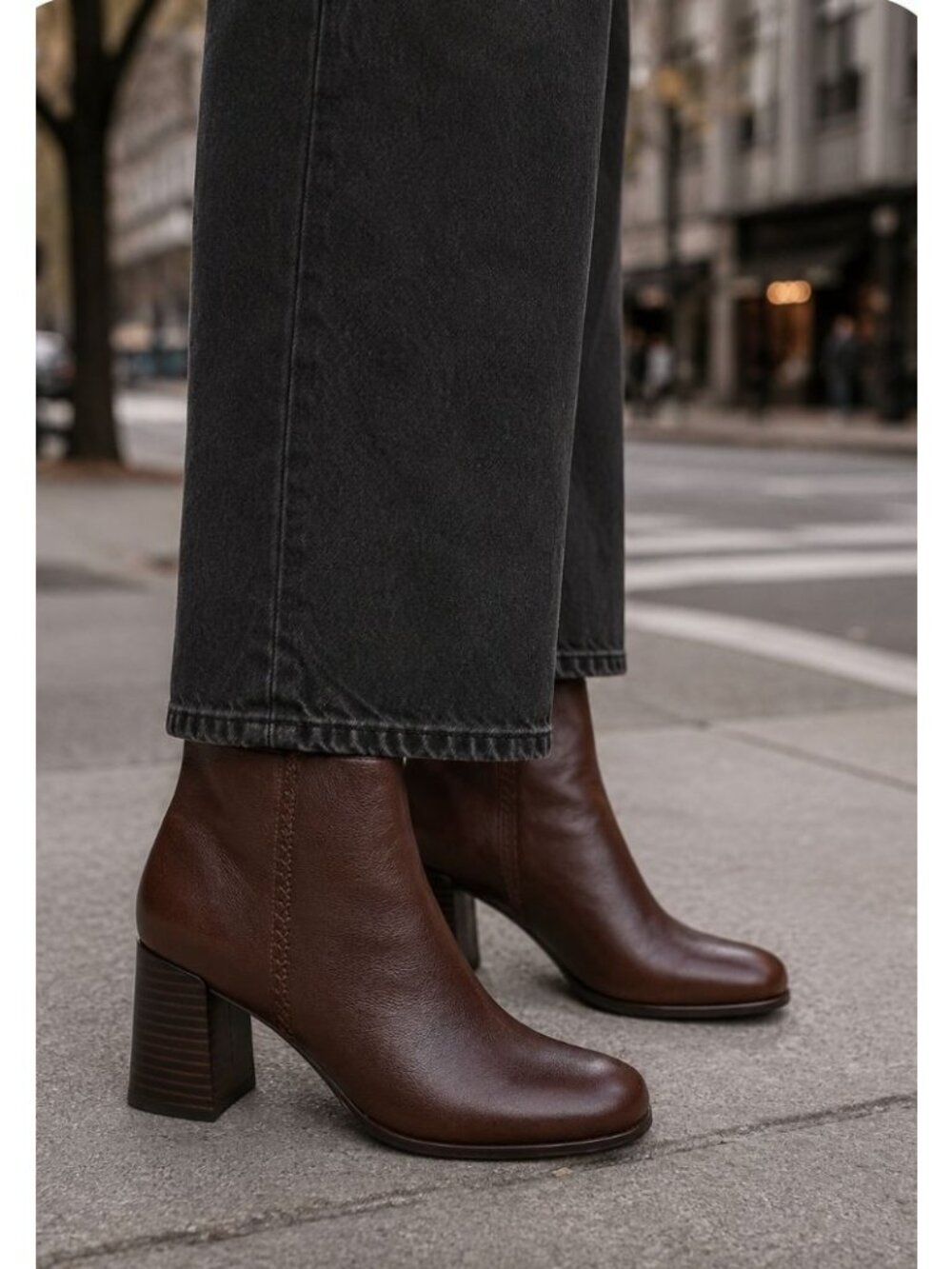 NWT Clarks Keirsta Faye Brown Leather Boots Size 9 Quiet Luxury Classic